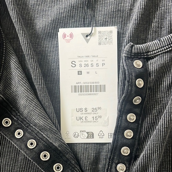 Zara Washed Rib Top - Picture 4 of 4